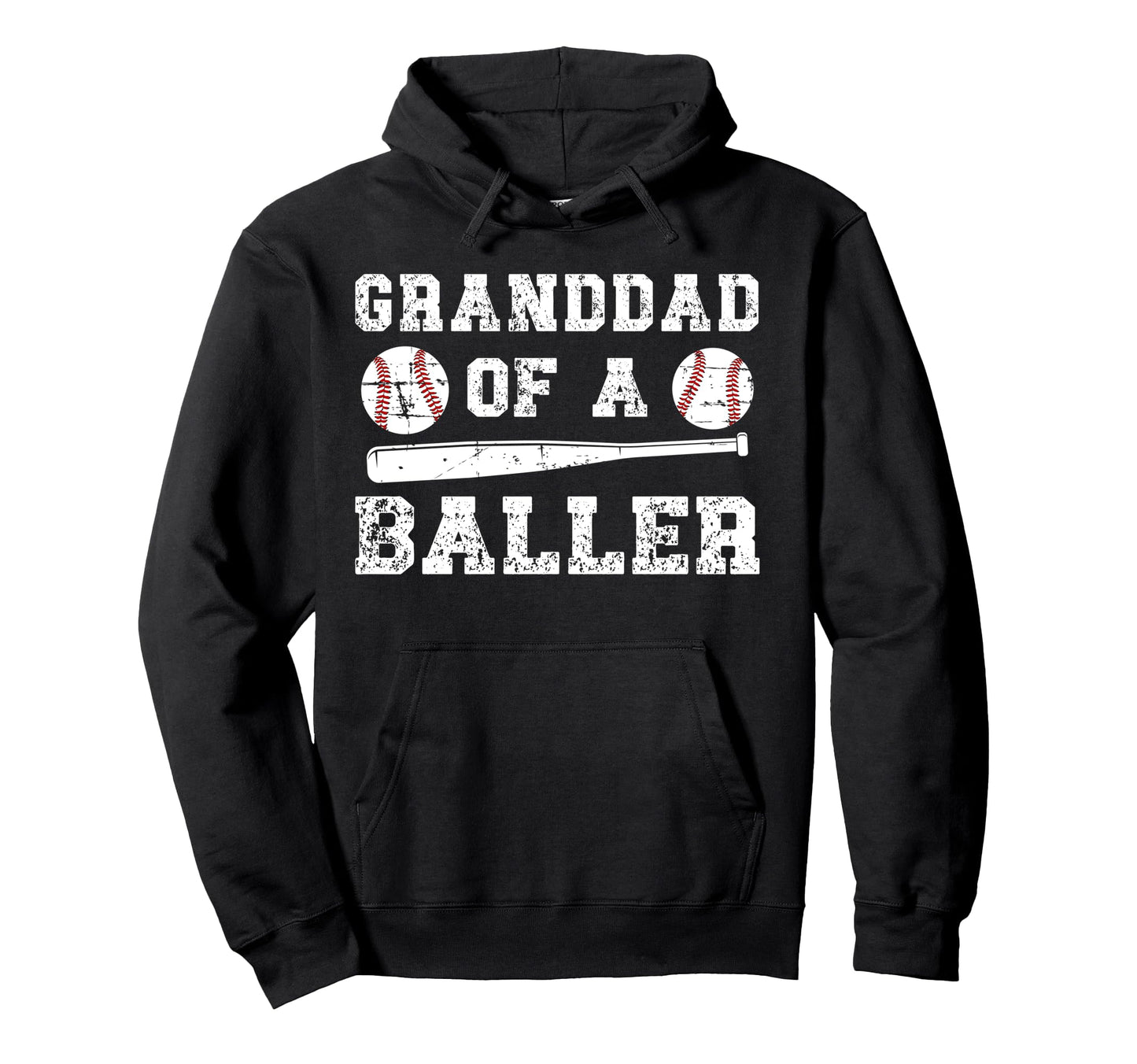 Granddad Baller Baseball Granddad Hoodie - Minimalist Print Unisex - T-Shirt, Sweatshirt, Hoodie