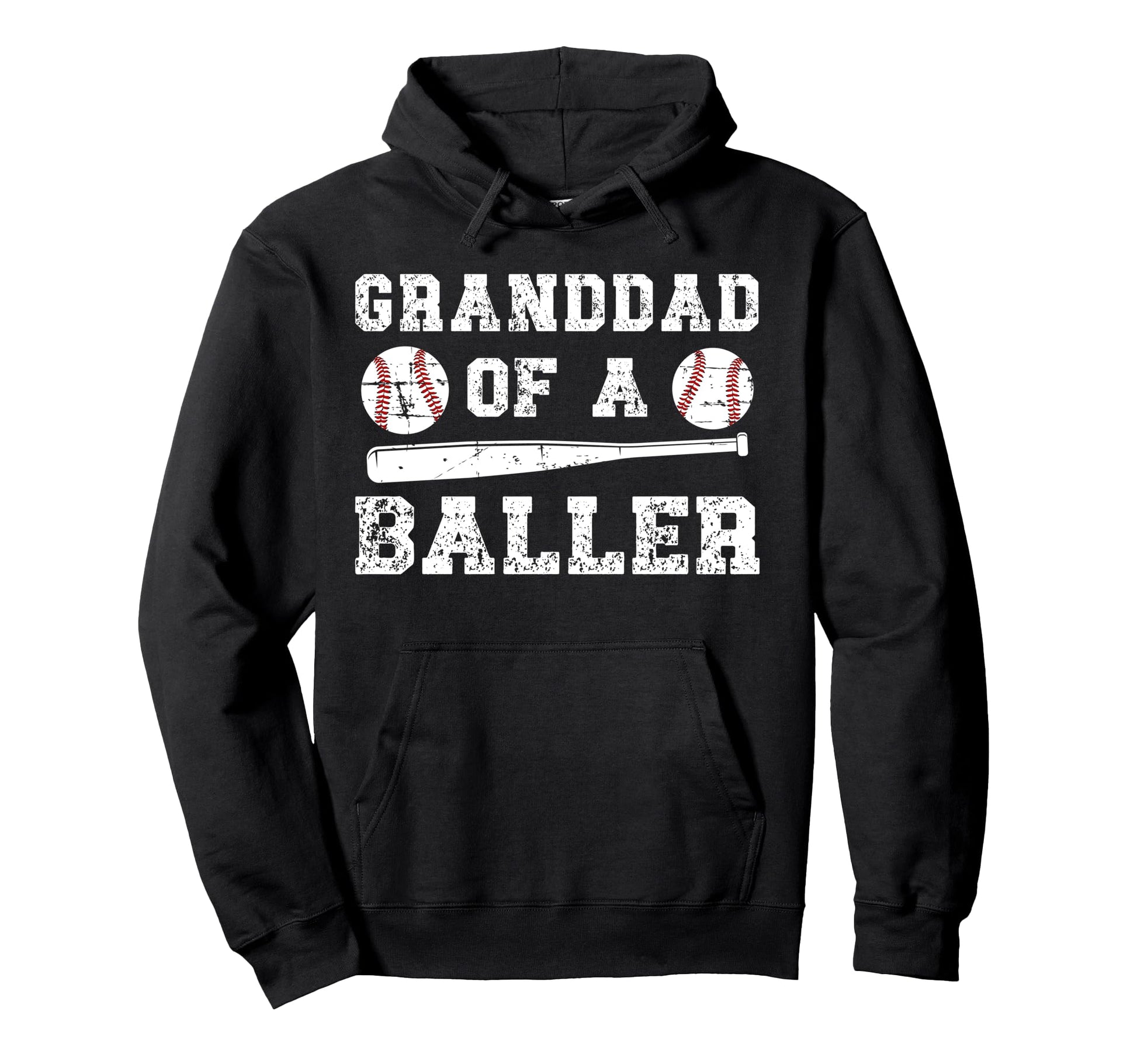 Granddad Baller Baseball Granddad Hoodie - Minimalist Print Unisex - T-Shirt, Sweatshirt, Hoodie