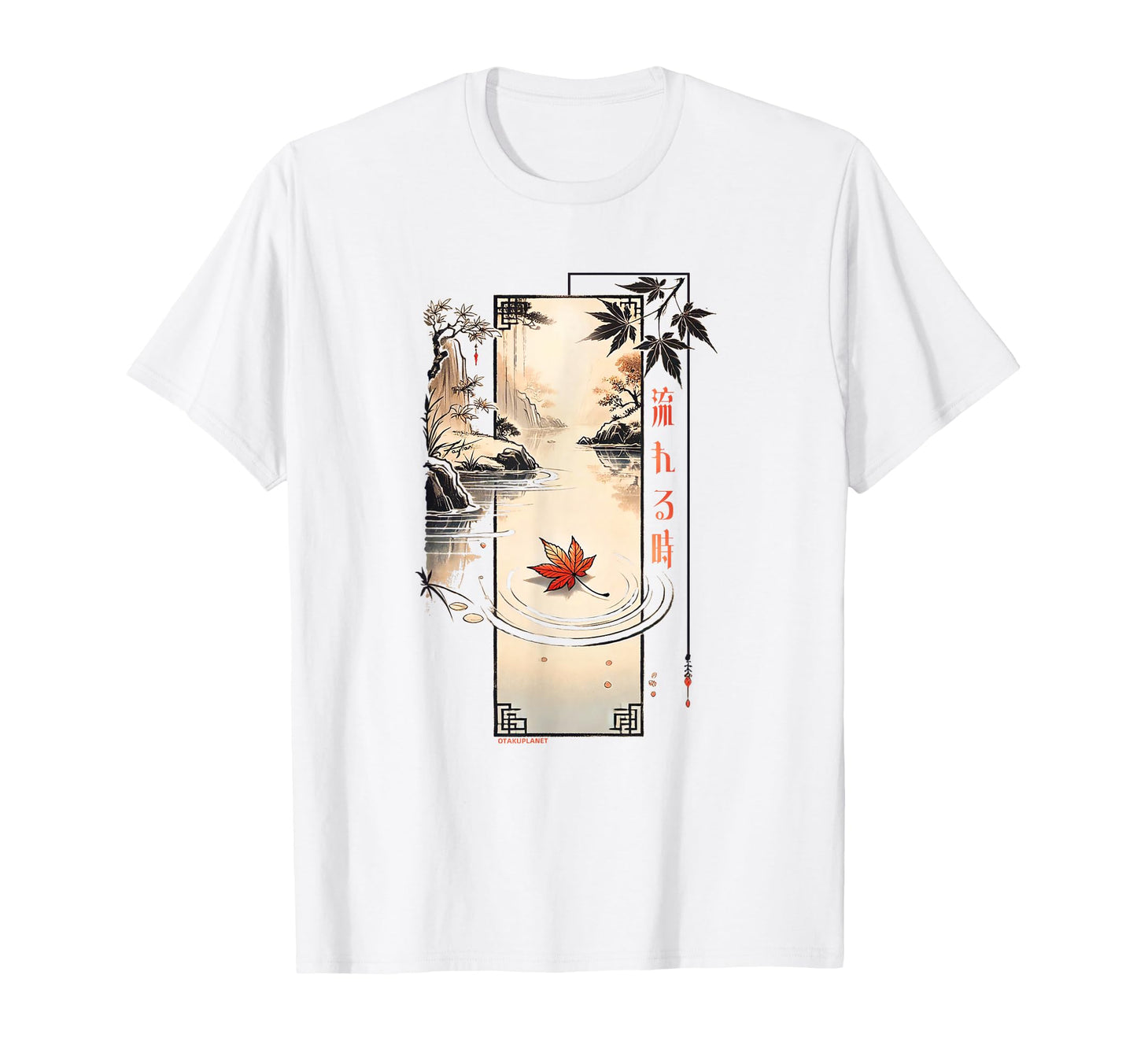 Flowing Time Japanese 80S 90S T-Shirt - Novelty Apparel for Adults - T-Shirt, Sweatshirt, Hoodie
