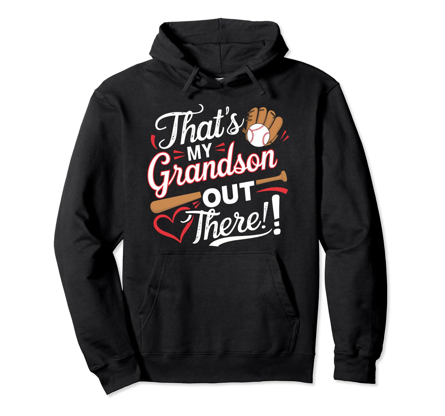 Baseball Grandma Grandmother Granny Hoodie - Unique Graphic Men Women - T-Shirt, Sweatshirt, Hoodie