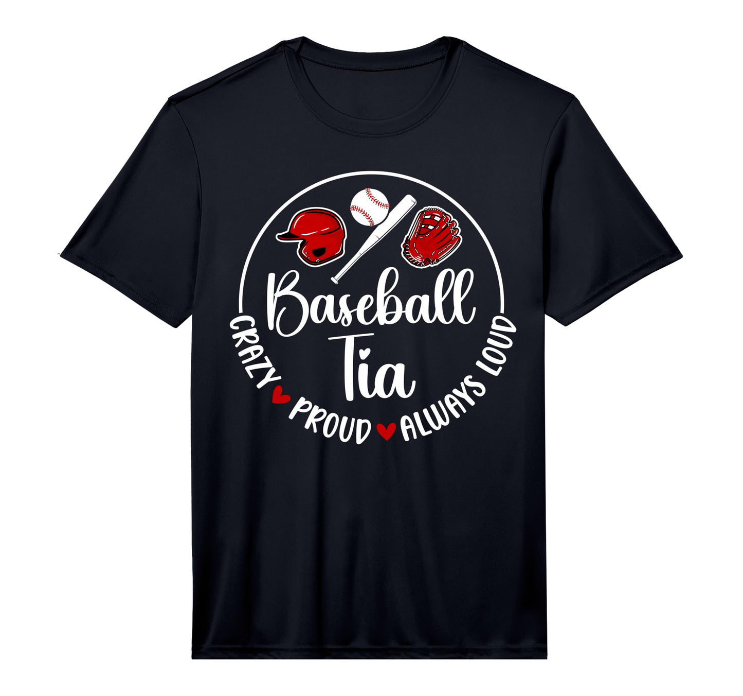 Mens Crazy Proud Baseball Tia Baseball T-Shirt - Unique Graphic Men Women - T-Shirt, Sweatshirt, Hoodie