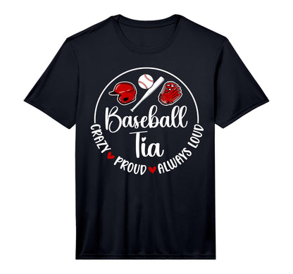 Mens Crazy Proud Baseball Tia Baseball T-Shirt - Unique Graphic Men Women - T-Shirt, Sweatshirt, Hoodie