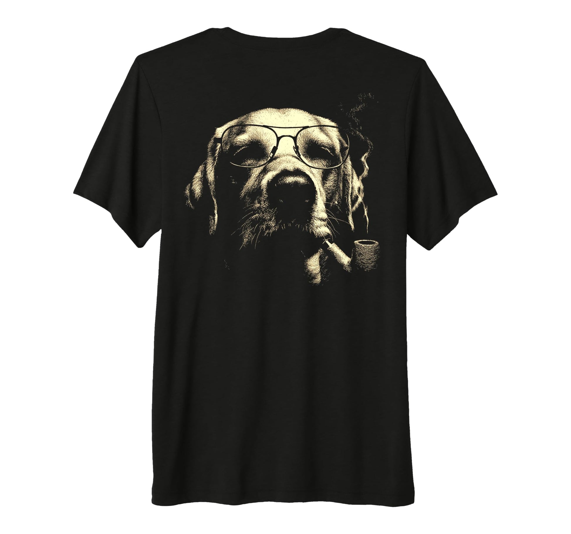 Labrador Retriever Glasses Smoking T-Shirt - Aesthetic Graphic for Adults - T-Shirt, Sweatshirt, Hoodie
