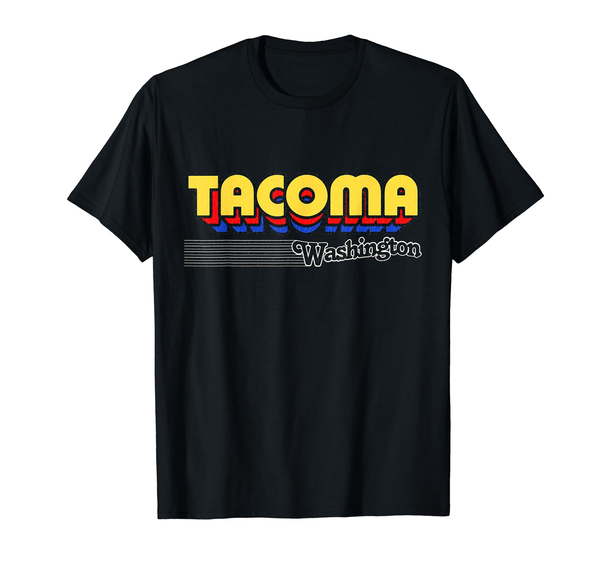 Tacoma Washington Stripes T-Shirt - Fun Novelty Design Men Women - T-Shirt, Sweatshirt, Hoodie