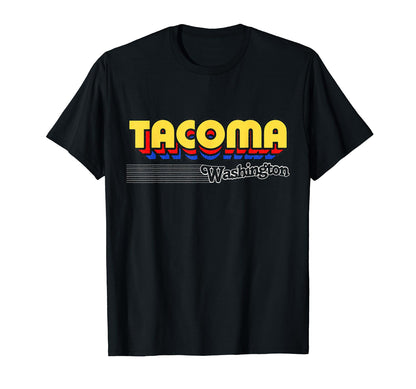 Tacoma Washington Stripes T-Shirt - Fun Novelty Design Men Women - T-Shirt, Sweatshirt, Hoodie