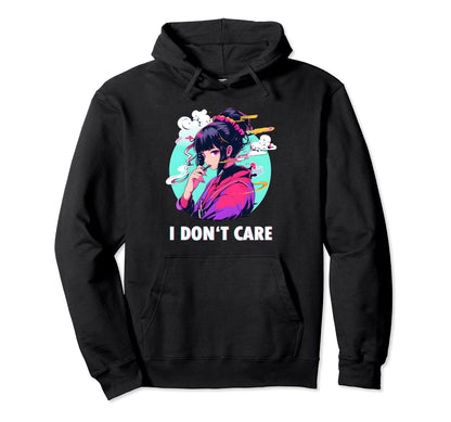 Aesthetic Vaporwave Sad Face Japanese Hoodie - Graphic Print Men Women - T-Shirt, Sweatshirt, Hoodie