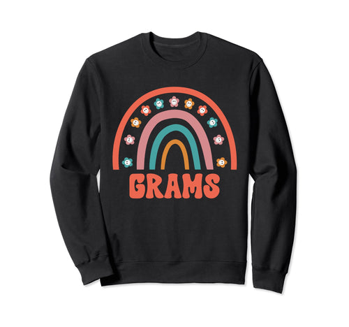 Grams Groovy Grandma Rainbow Boho Sweatshirt - Casual Everyday Wear Unisex - T-Shirt, Sweatshirt, Hoodie