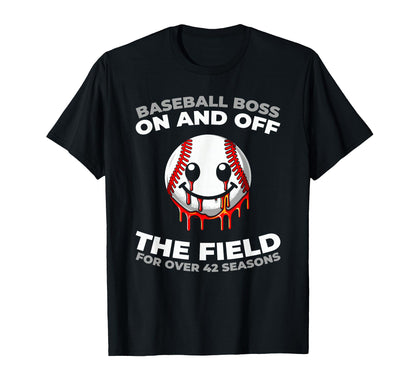 42Th Birthday Sport Team Baseball T-Shirt - Minimalist Print for Adults - T-Shirt, Sweatshirt, Hoodie