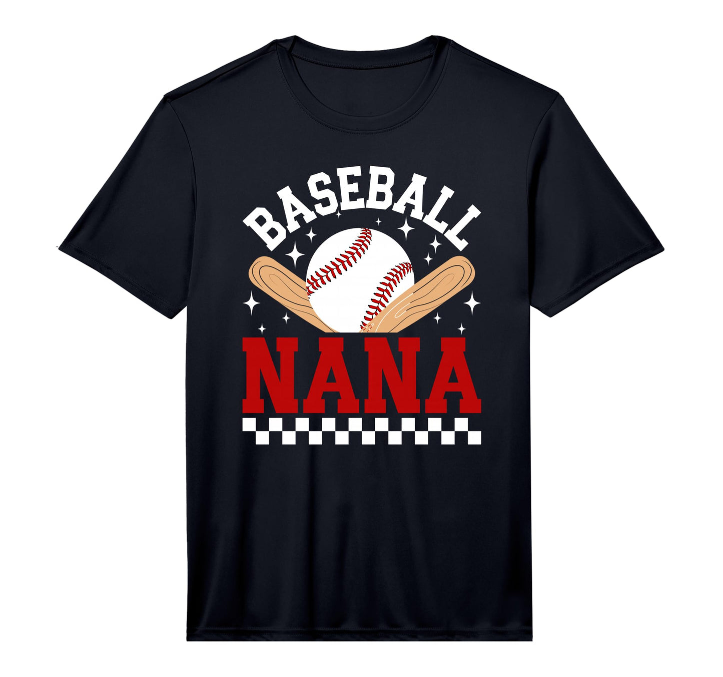 Mens Baseball Nana Baseball Player T-Shirt - Aesthetic Graphic for Adults - T-Shirt, Sweatshirt, Hoodie