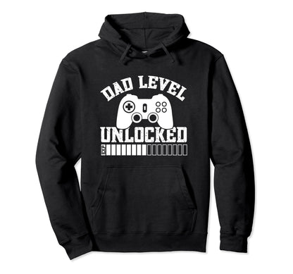Funny Gamer Dad Dad Level Unlocked Hoodie - Streetwear Style for Adults - T-Shirt, Sweatshirt, Hoodie