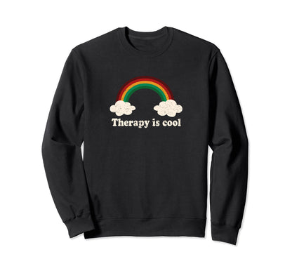 Therapy Is Mental Health Awareness Month Sweatshirt - Graphic Print Unisex - T-Shirt, Sweatshirt, Hoodie