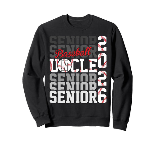2026 Baseball Senior Uncle Sweatshirt - Streetwear Style for Adults - T-Shirt, Sweatshirt, Hoodie
