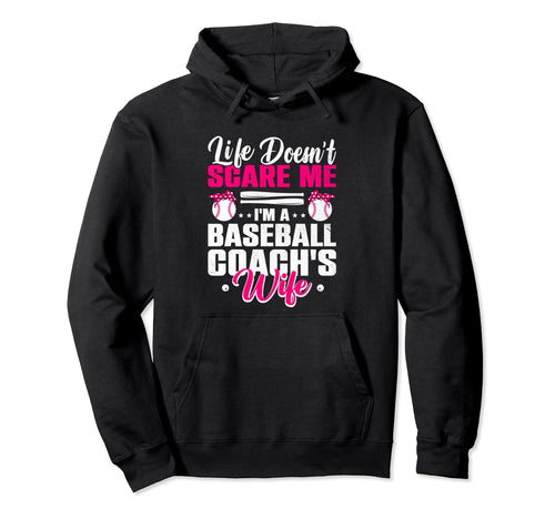 Life Doesnt Scare Me Im Baseball Hoodie - Aesthetic Graphic Men Women - T-Shirt, Sweatshirt, Hoodie