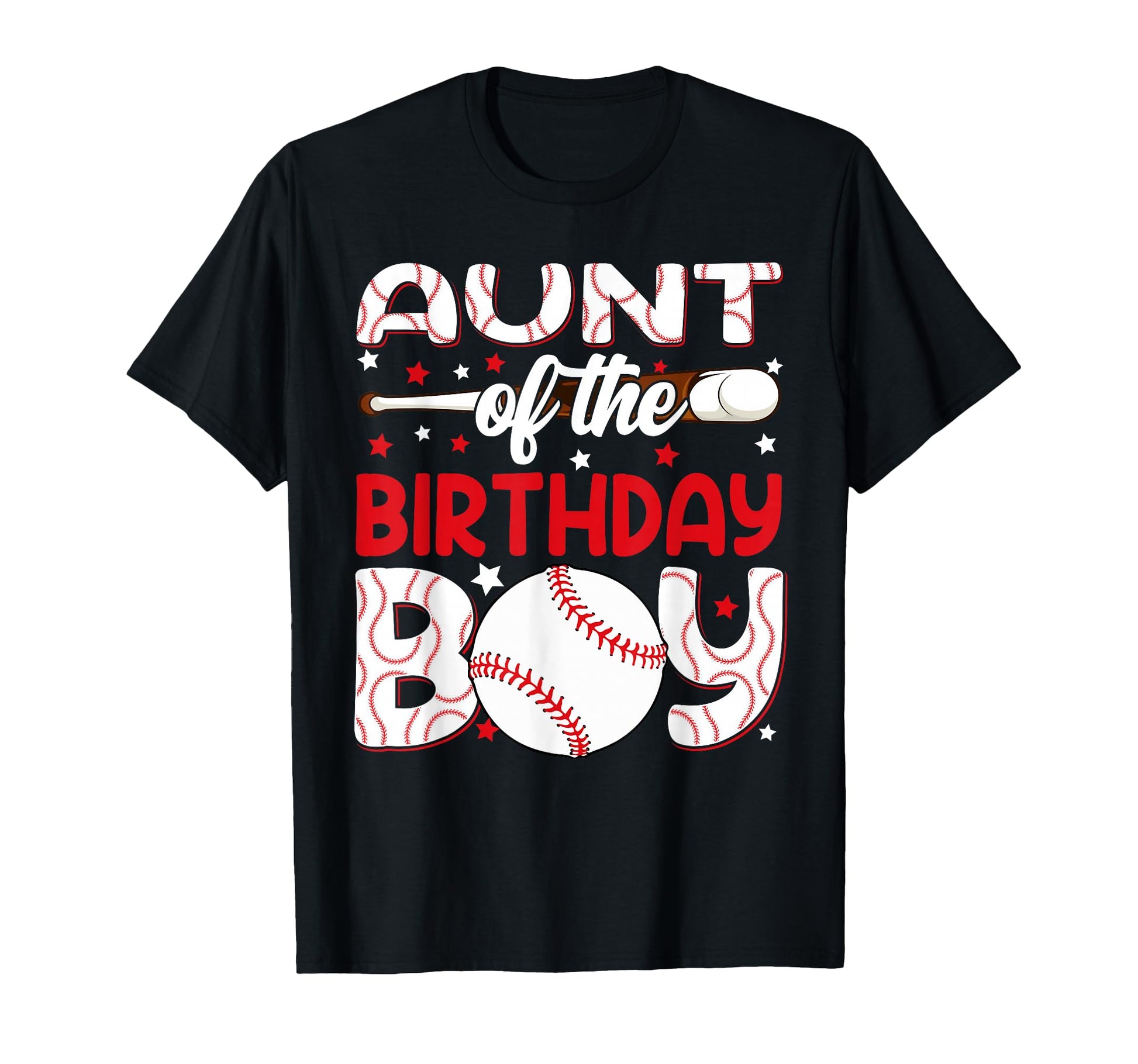 Aunt Birthday Baseball Party Family T-Shirt - Trendy Graphic for Adults - T-Shirt, Sweatshirt, Hoodie