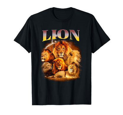 Lion Bootleg T-Shirt - Minimalist Print Men Women - T-Shirt, Sweatshirt, Hoodie