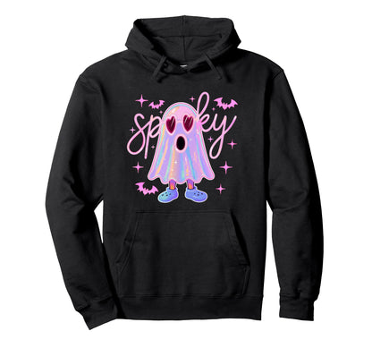 Pastel Spooky Ghost Aesthetic Hoodie - Trendy Graphic Unisex - T-Shirt, Sweatshirt, Hoodie