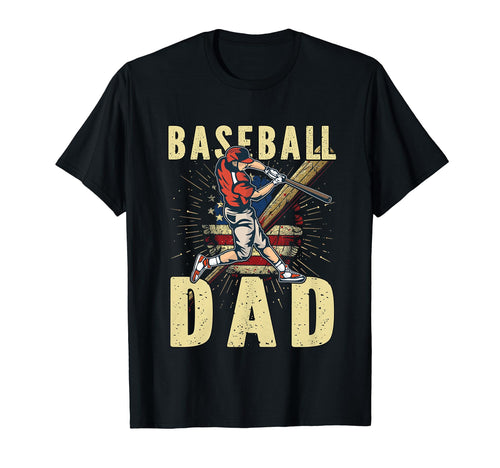 Baseball Dad Fathers Day Love Daddy T-Shirt - Unique Graphic for Adults - T-Shirt, Sweatshirt, Hoodie