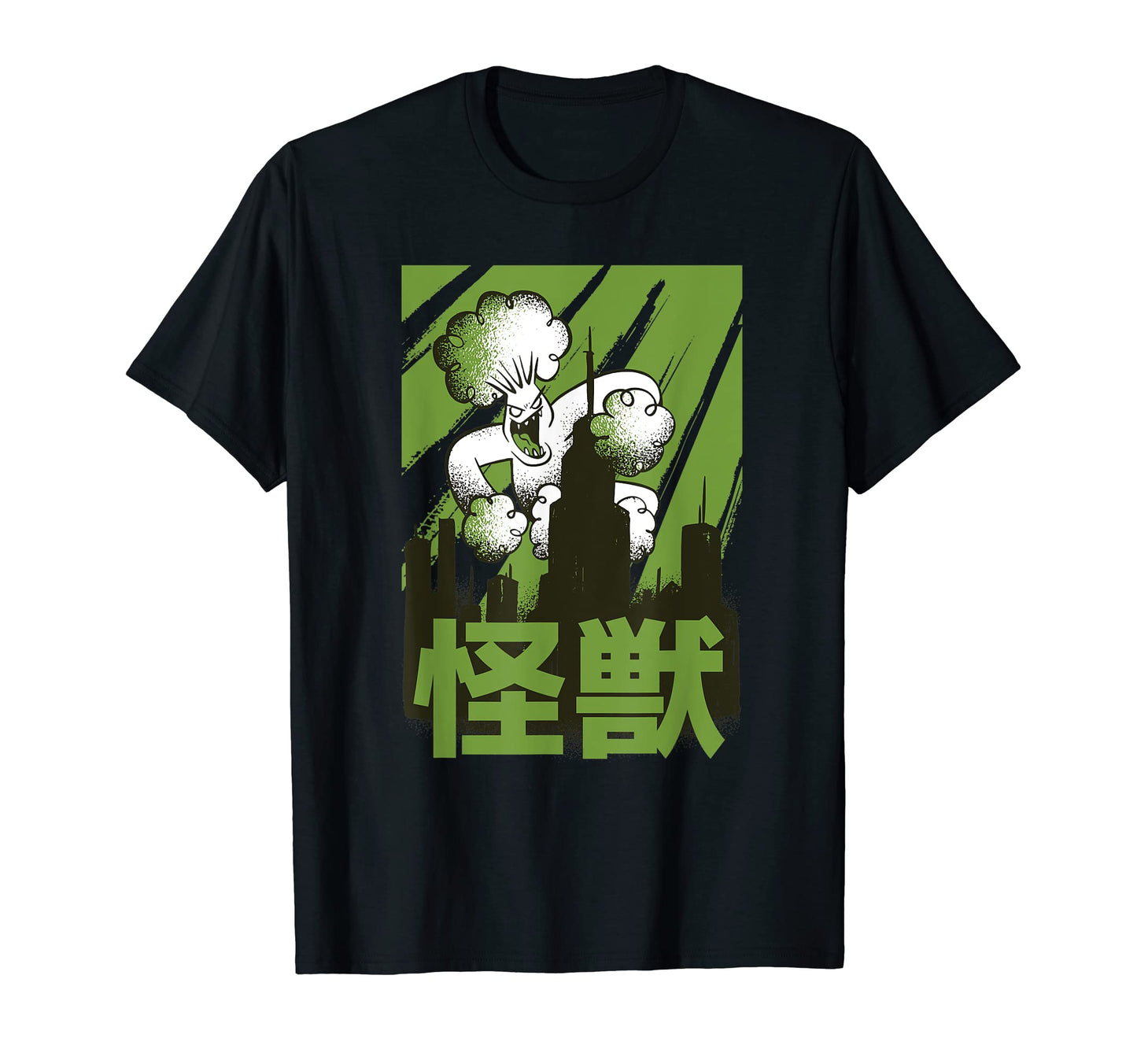 Anime Monster Vegan Kanji Grunge Japan T-Shirt - Minimalist Print Men Women - T-Shirt, Sweatshirt, Hoodie