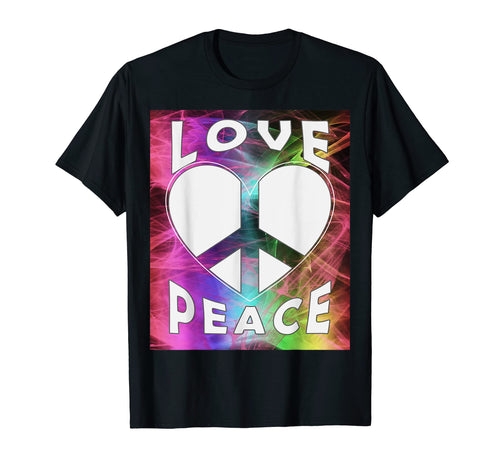 Peace Sign Love Art 60S 70S Tie Dye T-Shirt - Streetwear Style Unisex - T-Shirt, Sweatshirt, Hoodie