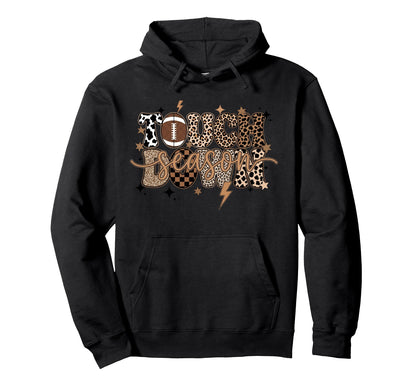 Touchdown Season Football Mom Hoodie - Casual Everyday Wear Men Women - T-Shirt, Sweatshirt, Hoodie