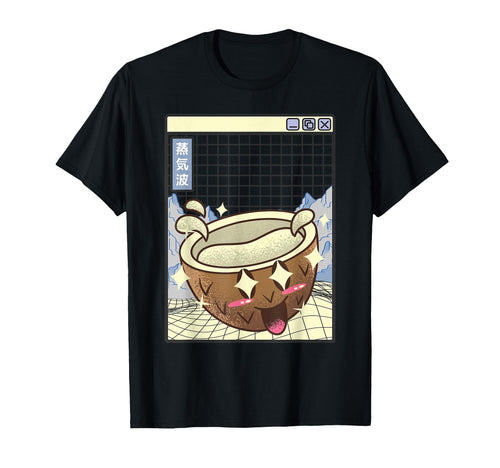 Coconut Kawaii Grid Vaporwave Aesthetic T-Shirt - Aesthetic Graphic Unisex - T-Shirt, Sweatshirt, Hoodie
