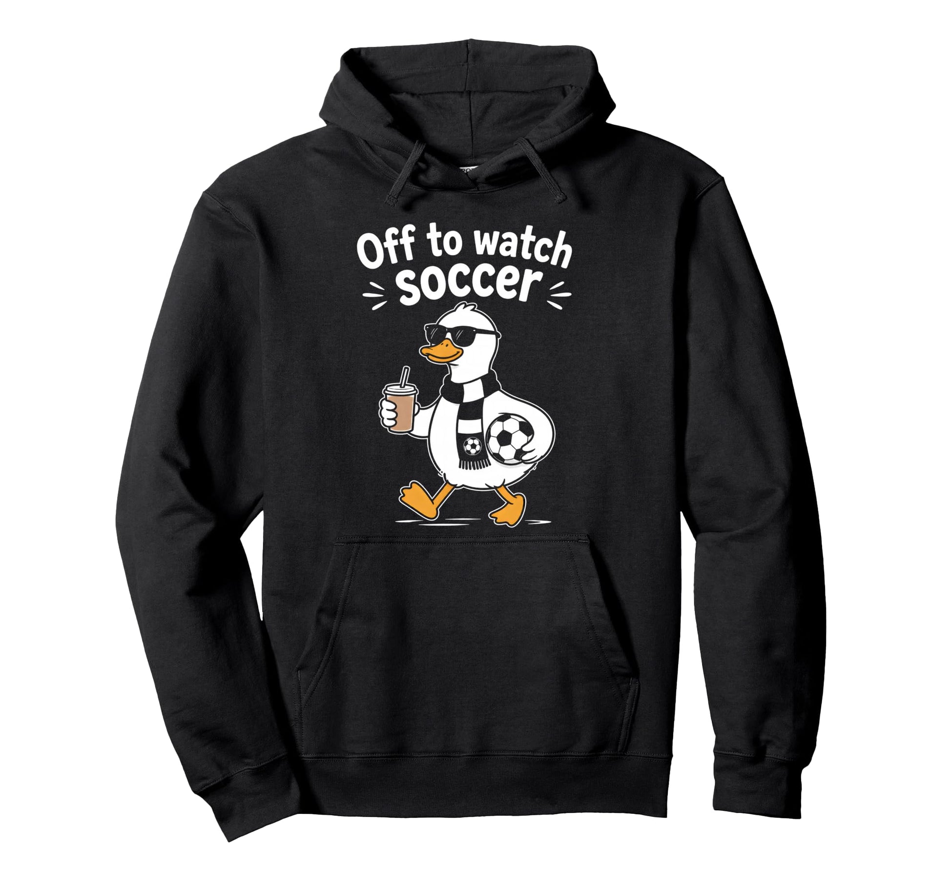 Off To Watch Soccer Mom Goose Hoodie - Fun Novelty Design Men Women - T-Shirt, Sweatshirt, Hoodie