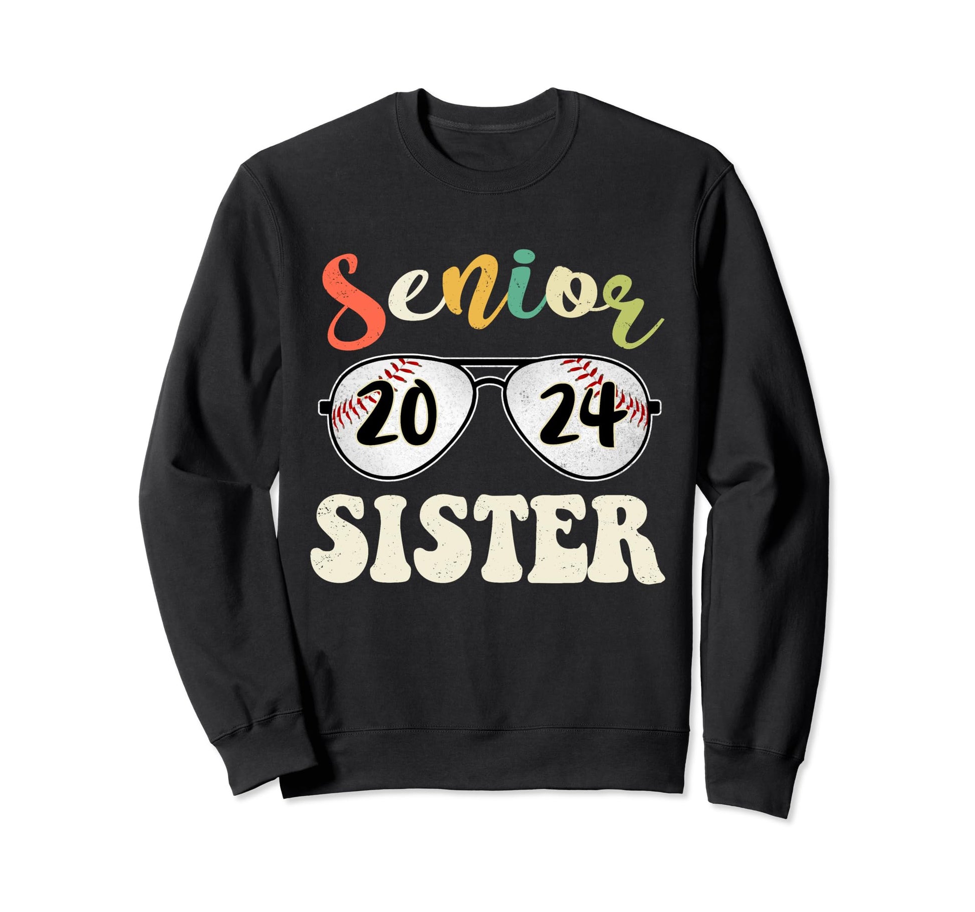 Senior Sister 2024 Class 2024 Senior Sweatshirt - Unique Graphic Men Women - T-Shirt, Sweatshirt, Hoodie