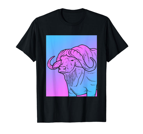 Vaporwave Buffalo Aesthetic Pastel T-Shirt - Trendy Graphic for Adults - T-Shirt, Sweatshirt, Hoodie