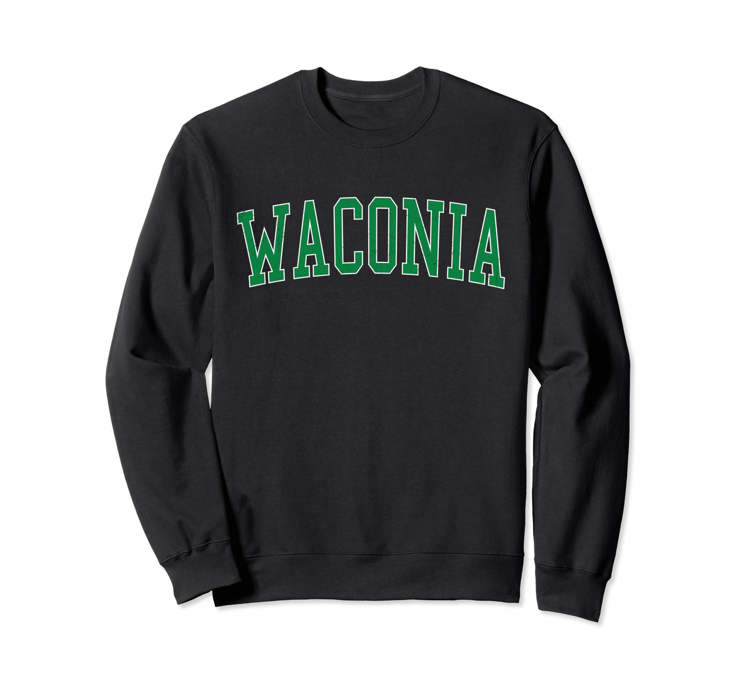 Waconia Mn Distressed Green Varsity Sweatshirt - Graphic Print Men Women - T-Shirt, Sweatshirt, Hoodie