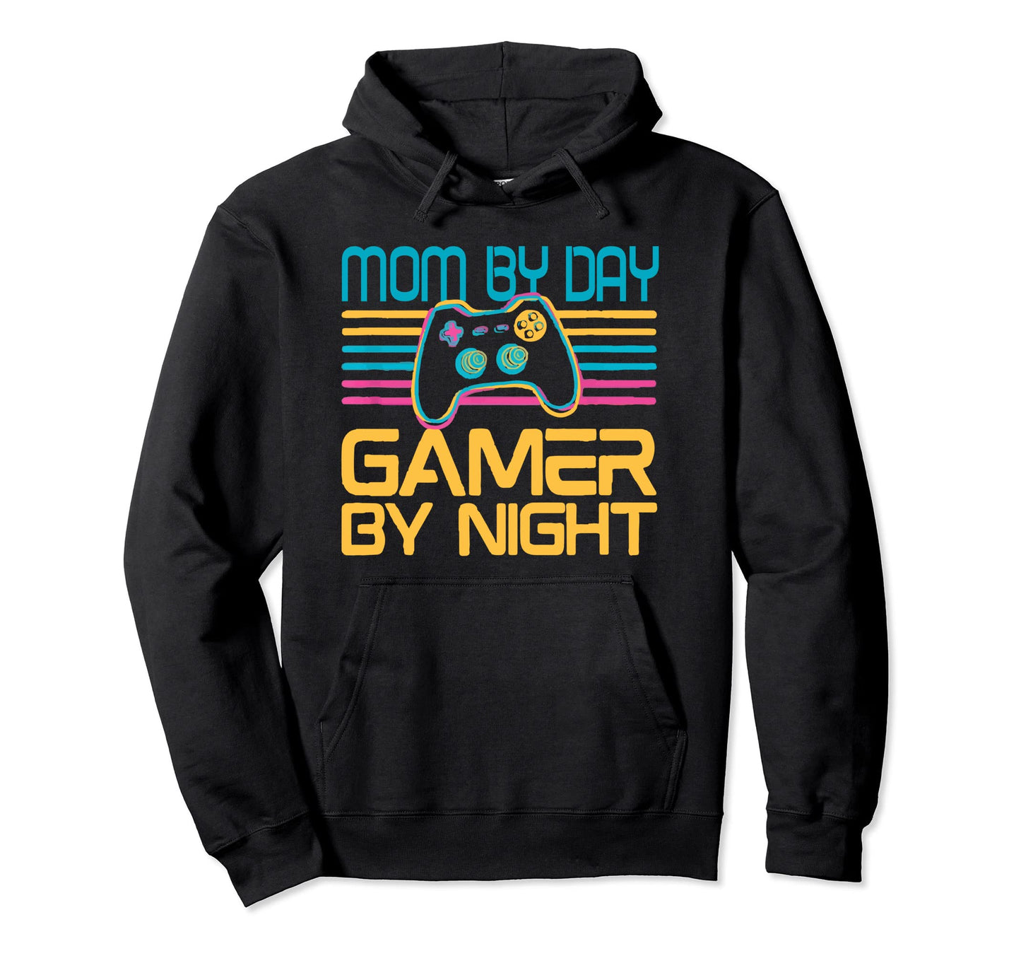 Mom Day Gamer Night Gaming Mom Video Hoodie - Trendy Graphic for Adults - T-Shirt, Sweatshirt, Hoodie