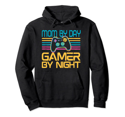 Mom Day Gamer Night Gaming Mom Video Hoodie - Trendy Graphic for Adults - T-Shirt, Sweatshirt, Hoodie