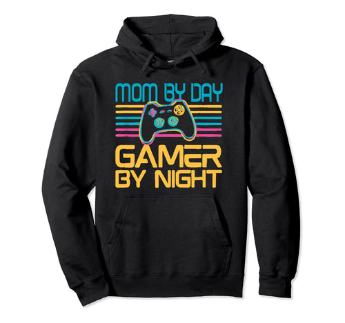 Mom Day Gamer Night Gaming Mom Video Hoodie - Trendy Graphic for Adults - T-Shirt, Sweatshirt, Hoodie