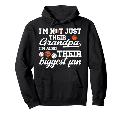Their Biggest Fan Baseball Basketball Hoodie - Trendy Graphic Unisex - T-Shirt, Sweatshirt, Hoodie