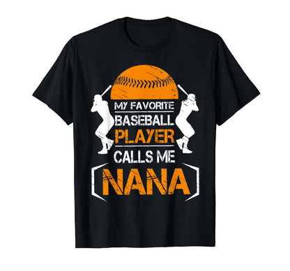 My Favorite Baseball Player Calls T-Shirt - Aesthetic Graphic for Adults - T-Shirt, Sweatshirt, Hoodie