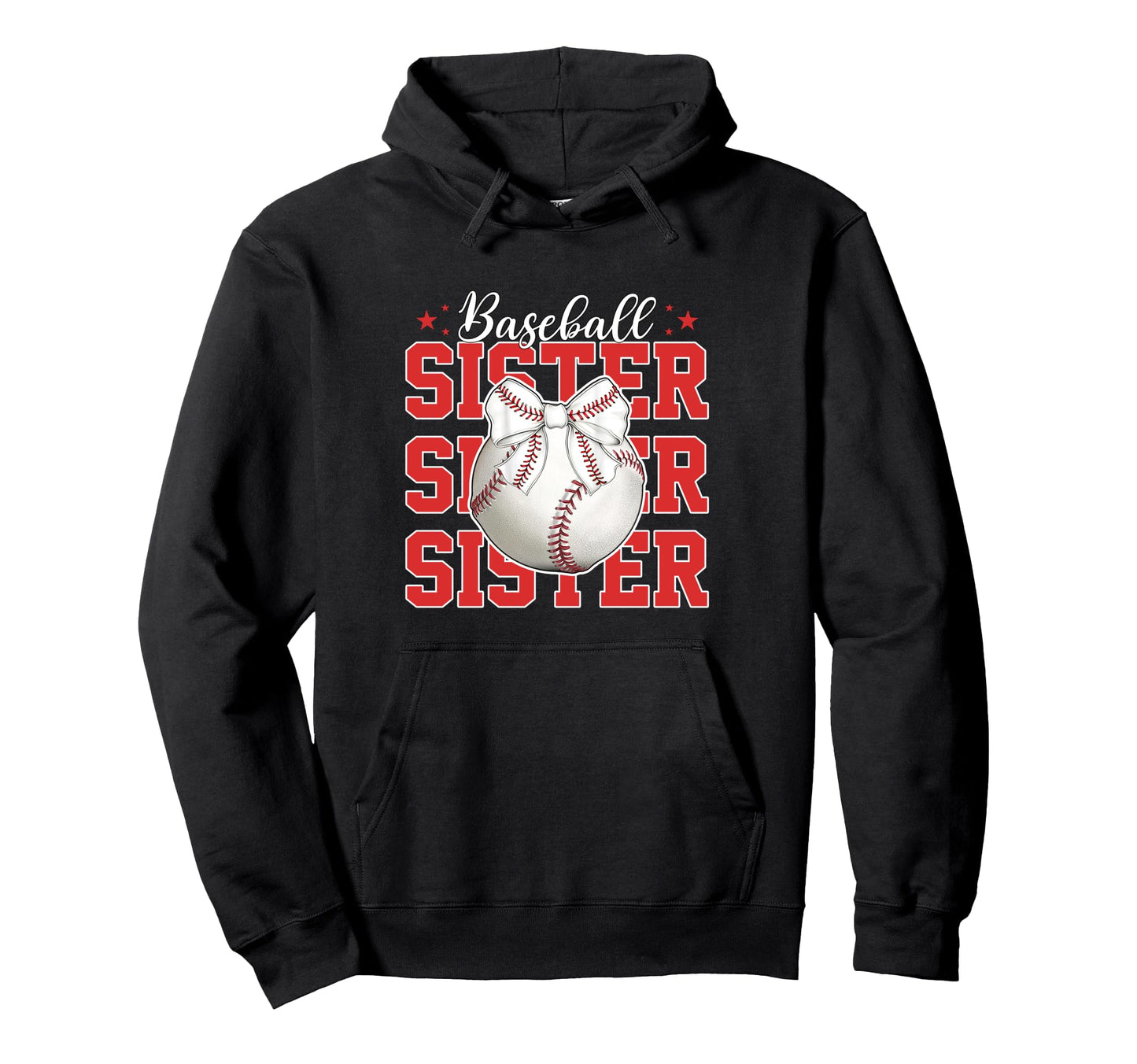 Baseball Sister Sport Lover Sister Hoodie - Trendy Graphic Men Women - T-Shirt, Sweatshirt, Hoodie