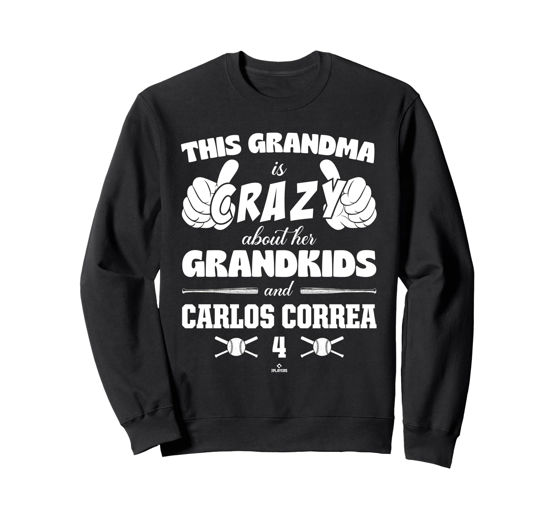 Grandma Crazy Carlos Correa Sweatshirt - Unique Graphic Men Women - T-Shirt, Sweatshirt, Hoodie