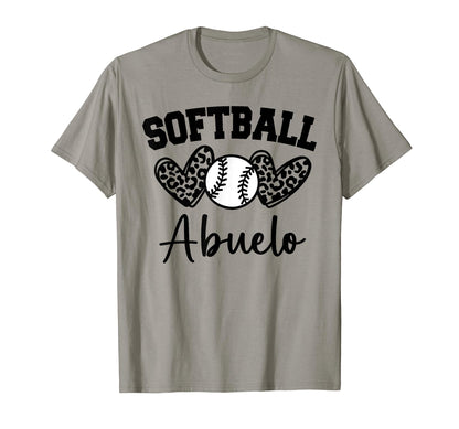 Personalized Baseball Heart Abuelo T-Shirt - Minimalist Print for Adults - T-Shirt, Sweatshirt, Hoodie
