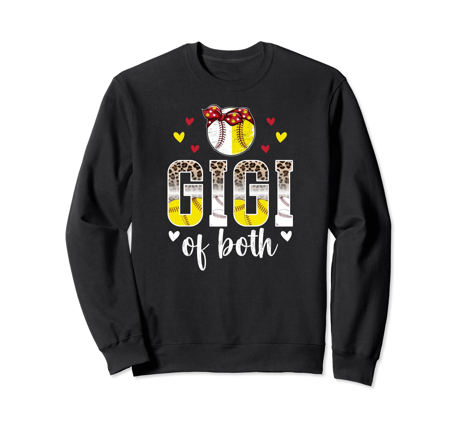 Gigi Both Leopard Baseball Softball Sweatshirt - Streetwear Style Unisex - T-Shirt, Sweatshirt, Hoodie