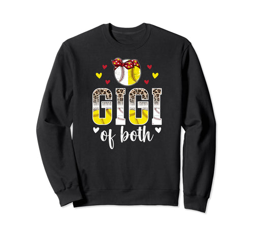 Gigi Both Leopard Baseball Softball Sweatshirt - Streetwear Style Unisex - T-Shirt, Sweatshirt, Hoodie