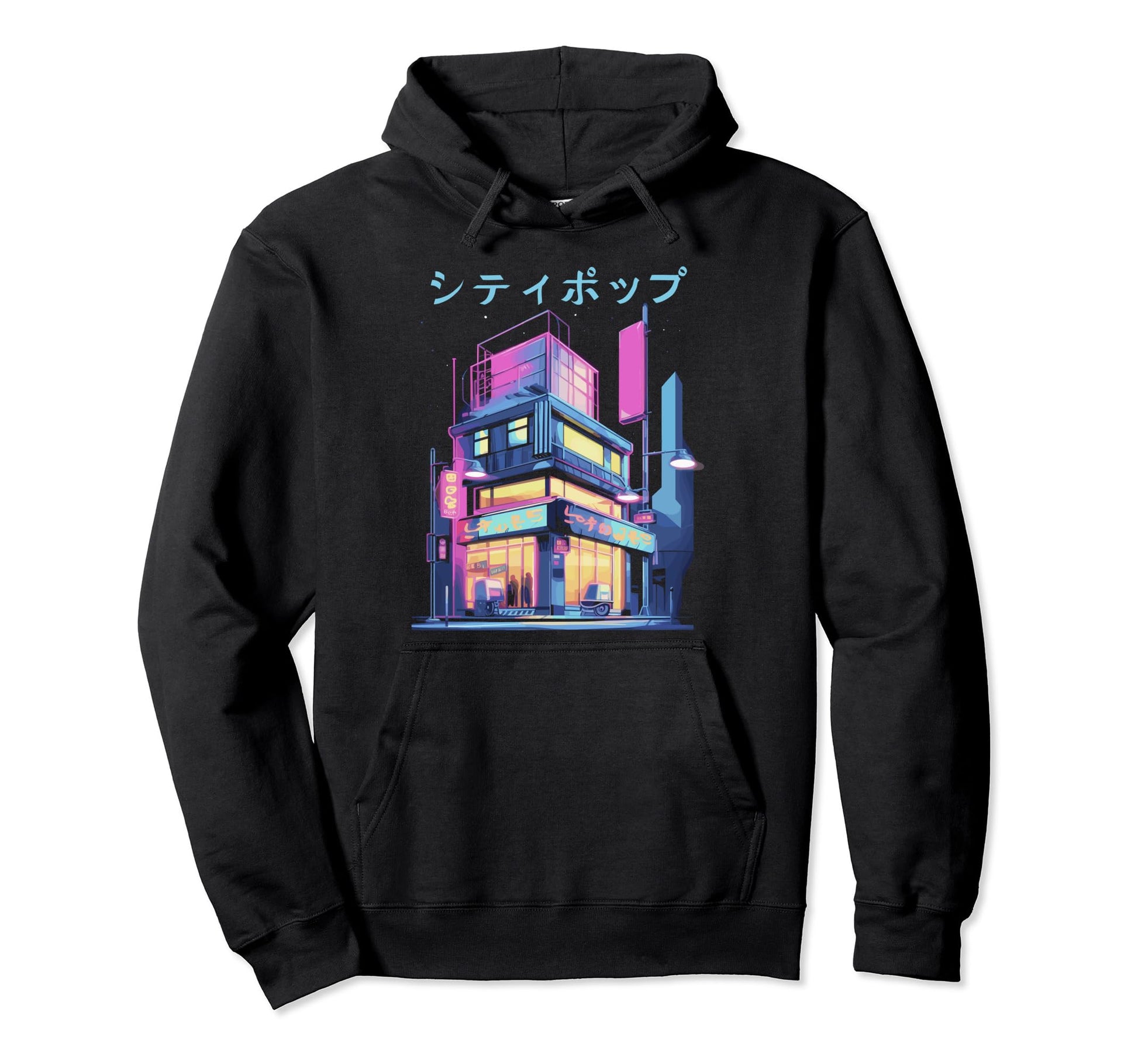 80S Japanese Aesthetics Vaporwave Kanji Hoodie - Aesthetic Graphic Unisex - T-Shirt, Sweatshirt, Hoodie