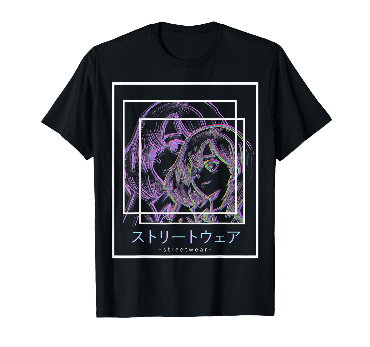 Waifu Anime Japanese Manga T-Shirt - Aesthetic Graphic for Adults - T-Shirt, Sweatshirt, Hoodie