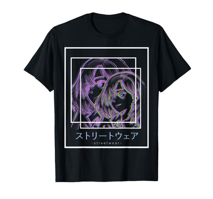 Waifu Anime Japanese Manga T-Shirt - Aesthetic Graphic for Adults - T-Shirt, Sweatshirt, Hoodie
