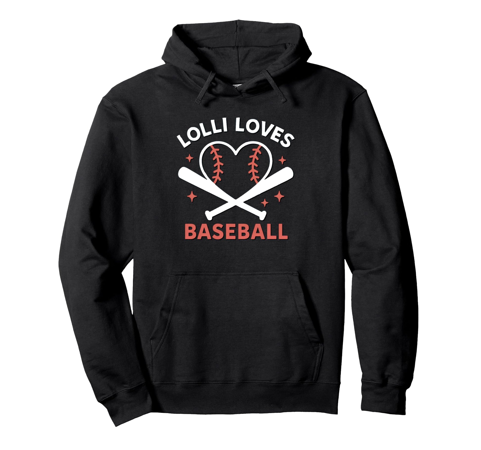 Lolli Loves Baseball Baseball Grandma Hoodie - Novelty Apparel Men Women - T-Shirt, Sweatshirt, Hoodie
