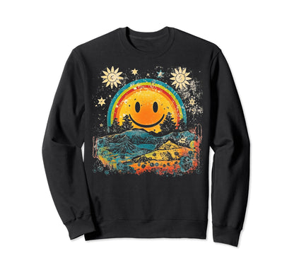 Sun Boho Groovy Sunshine Grunge 15 Sweatshirt - Custom Art Print for Adults - T-Shirt, Sweatshirt, Hoodie