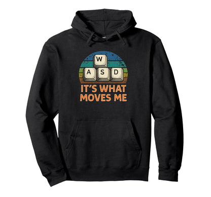 Wasd Gamer Pixel Background Hoodie - Custom Art Print Unisex - T-Shirt, Sweatshirt, Hoodie