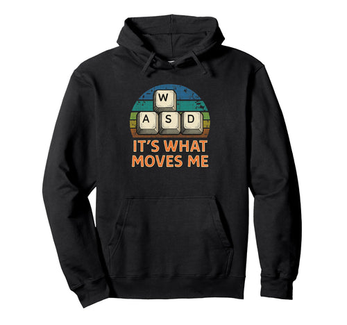 Wasd Gamer Pixel Background Hoodie - Custom Art Print Unisex - T-Shirt, Sweatshirt, Hoodie