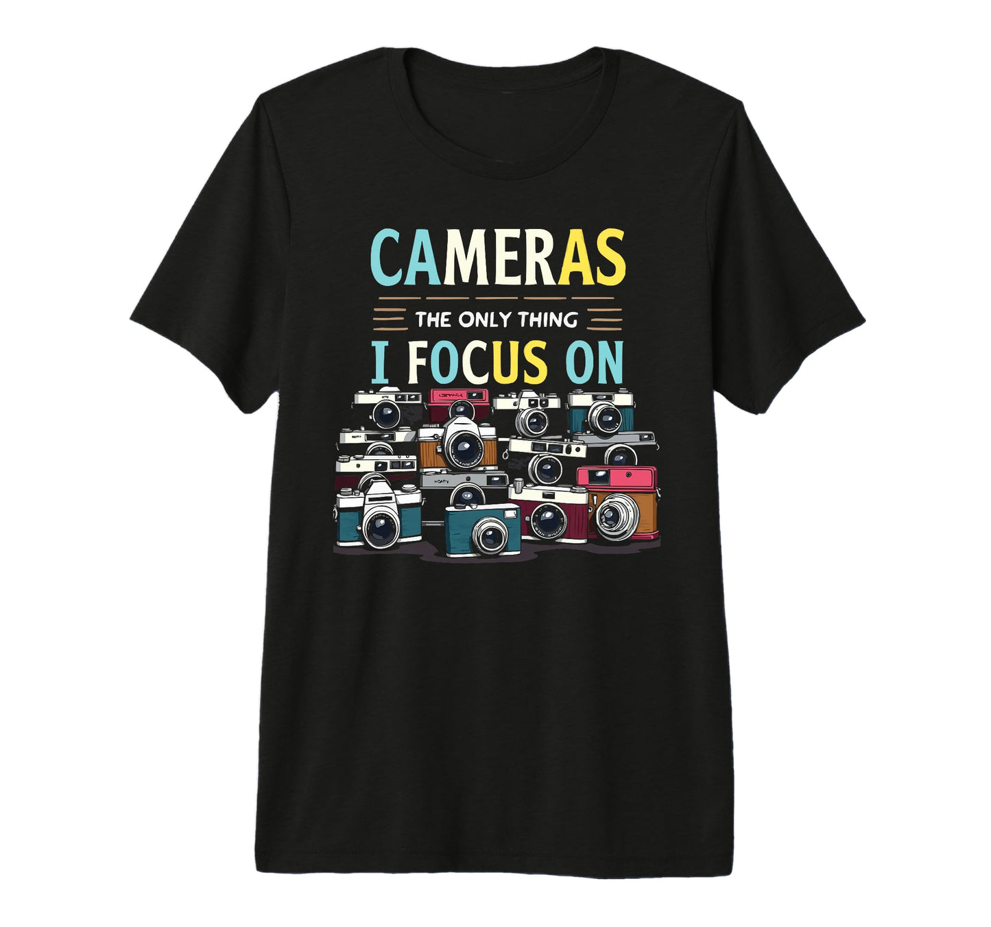 Camera Collector Cameraman Photography T-Shirt - Unique Graphic Unisex - T-Shirt, Sweatshirt, Hoodie
