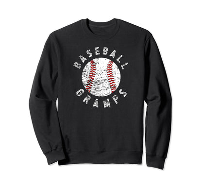 Baseball Gramps Grandpa Best Sweatshirt - Minimalist Print for Adults - T-Shirt, Sweatshirt, Hoodie