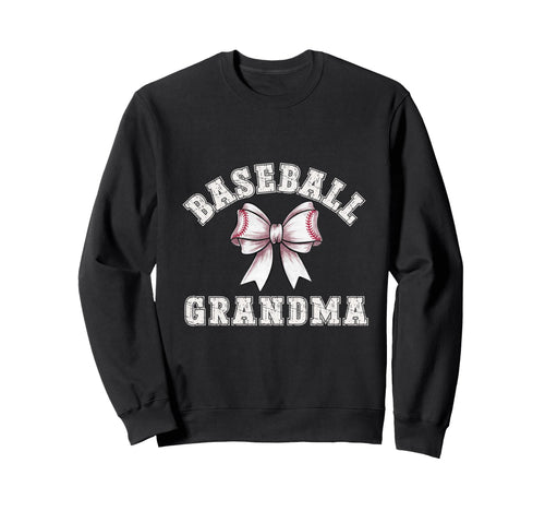 Coquette Baseball Grandma Bow Game Sweatshirt - Graphic Print for Adults - T-Shirt, Sweatshirt, Hoodie
