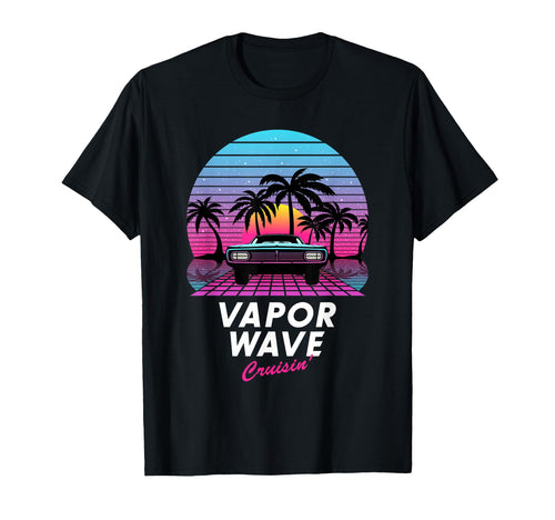 Sunset Vaporwave Cruisin Aesthetic T-Shirt - Streetwear Style for Adults - T-Shirt, Sweatshirt, Hoodie